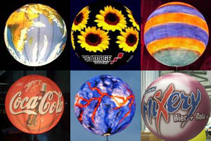 licht-ballons mit digital bedruckten Hüllen für Werbung und Dekoration