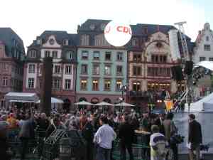HMI-Lechtballon für die CDU in Mainz