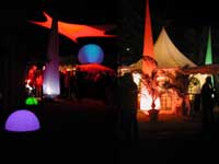 vermietung von leuchtkegeln für events, dekoration und illumination