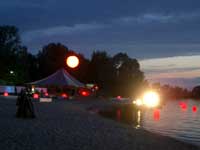 leuchtkugeln für dekoration und illumination, schwimmkugeln für die gestaltung von wasserflächen