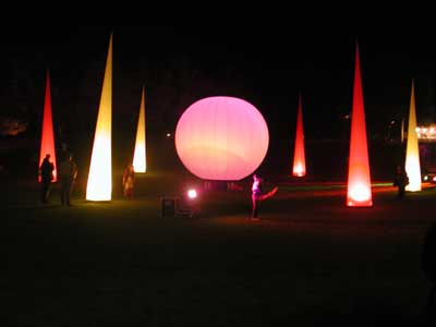 aircones, leuchtkegel, effekt-ballon